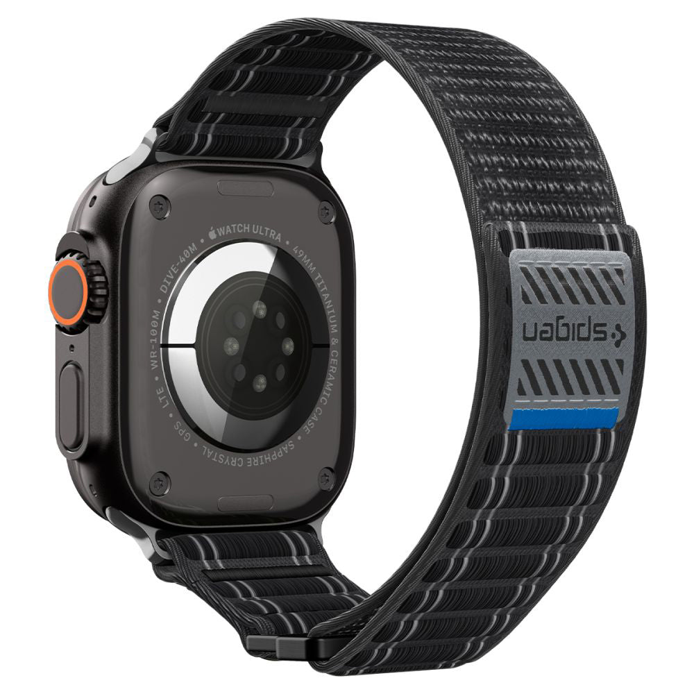 Remen Spigen WBF0 za Apple Watch 49mm / 46mm / 45mm / 44mm serije, Crni AMP10141
