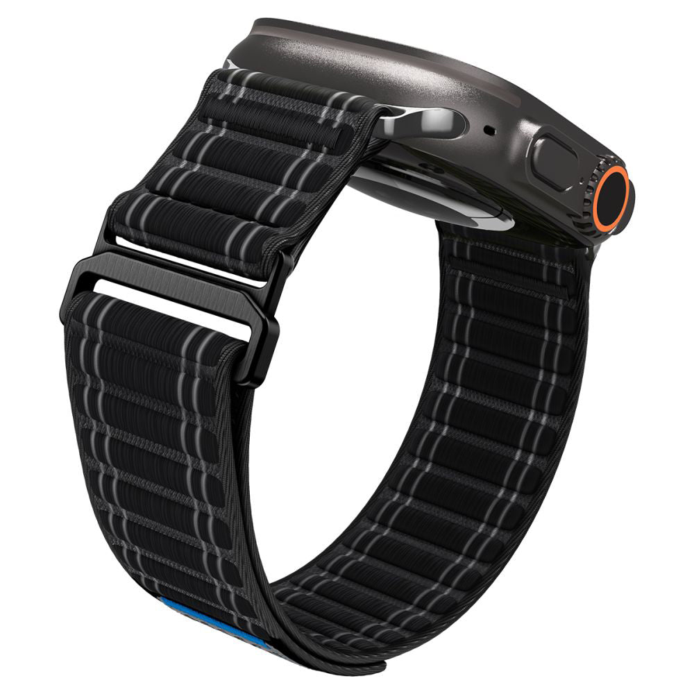 Remen Spigen WBF0 za Apple Watch 49mm / 46mm / 45mm / 44mm serije, Crni AMP10141