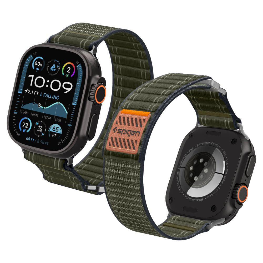 Remen Spigen WBF0 za Apple Watch 49mm / 46mm / 45mm / 44mm serije, Zelena AMP10142
