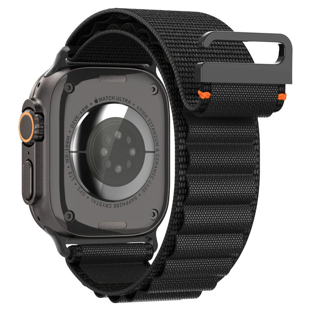 Remen Spigen WBF1 za Apple Watch 49mm / 46mm / 45mm / 44mm serije, Crni AMP10144