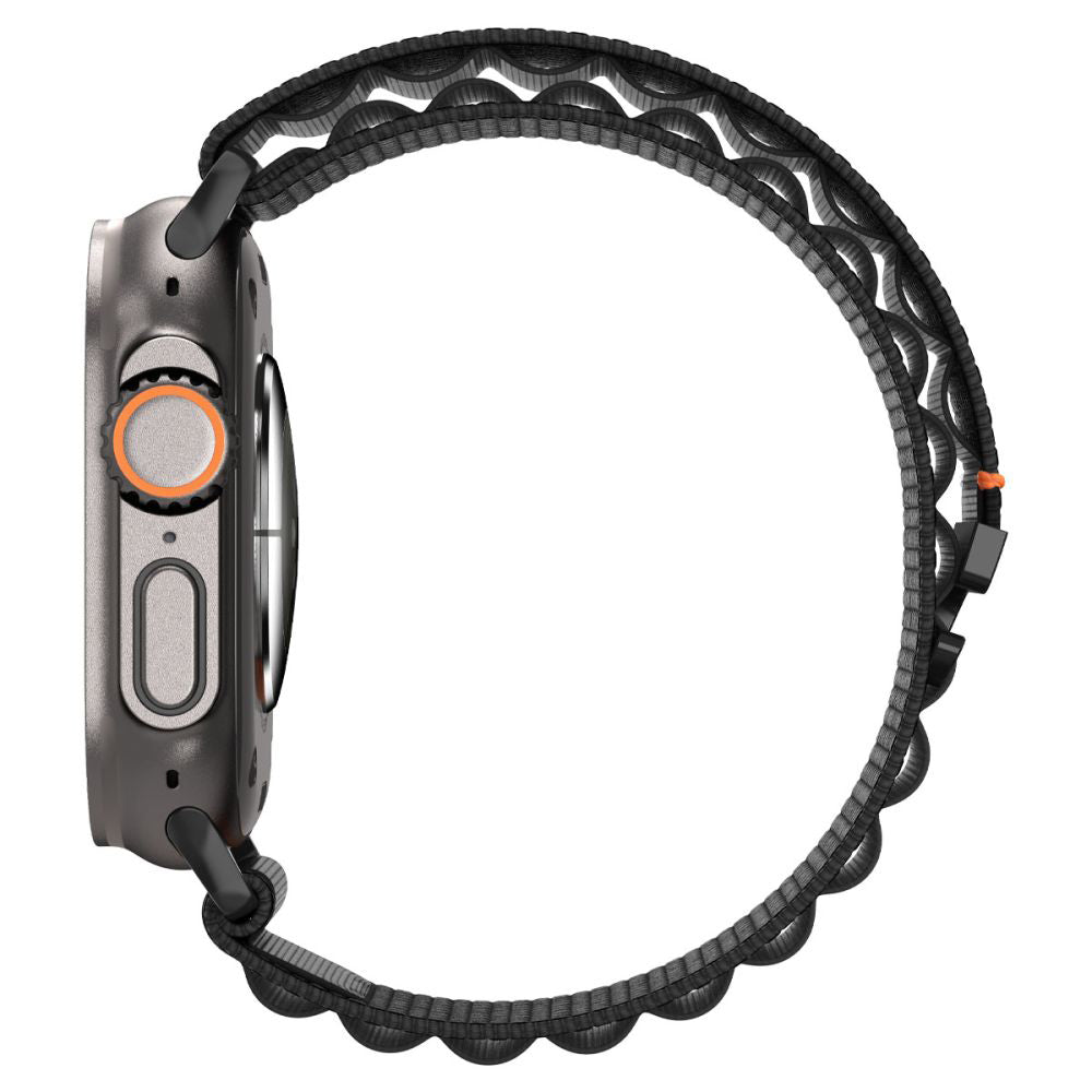 Remen Spigen WBF1 za Apple Watch 49mm / 46mm / 45mm / 44mm serije, Crni AMP10144
