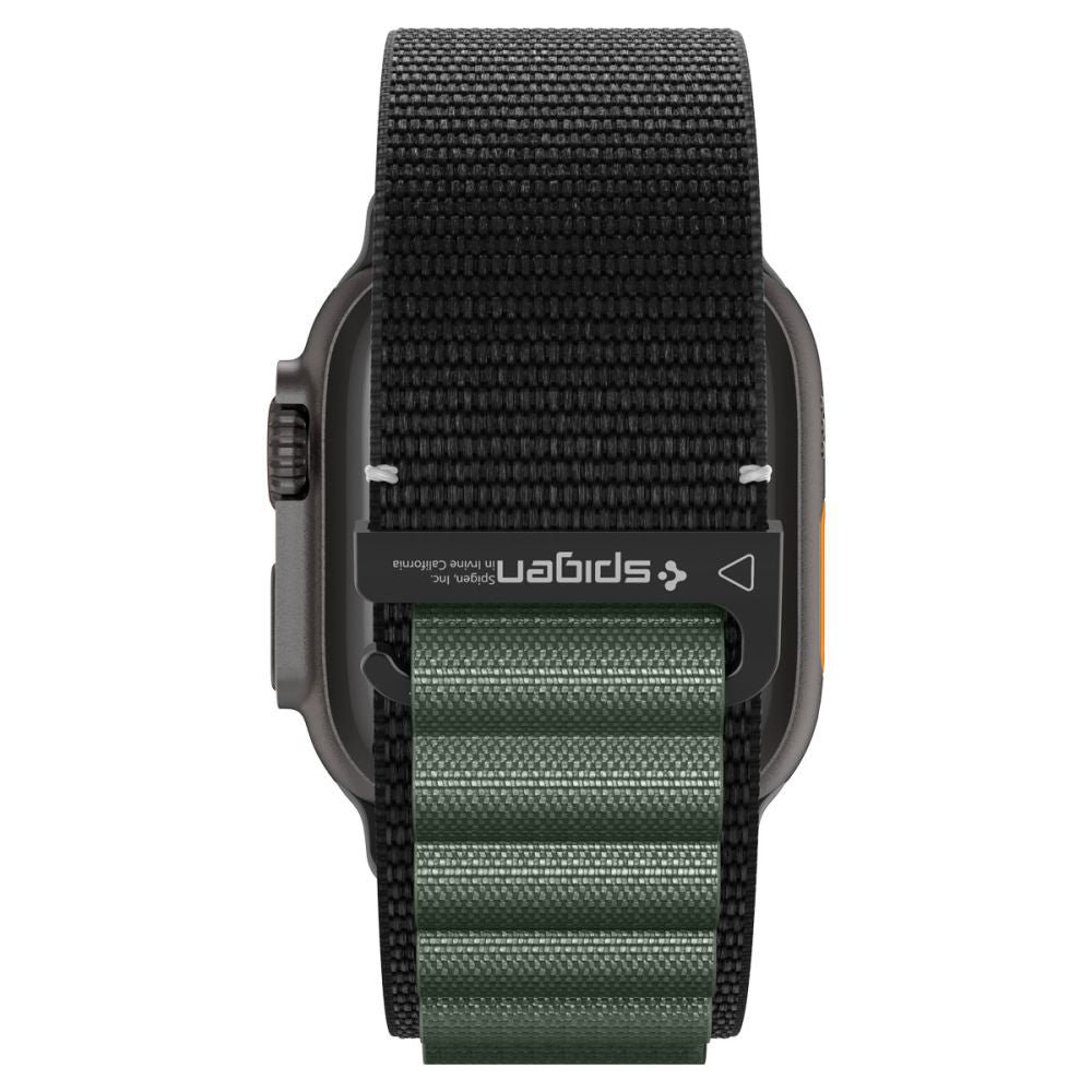 Remen Spigen WBF1 za Apple Watch 49mm / 46mm / 45mm / 44mm serije, Crno Zeleni AMP10223