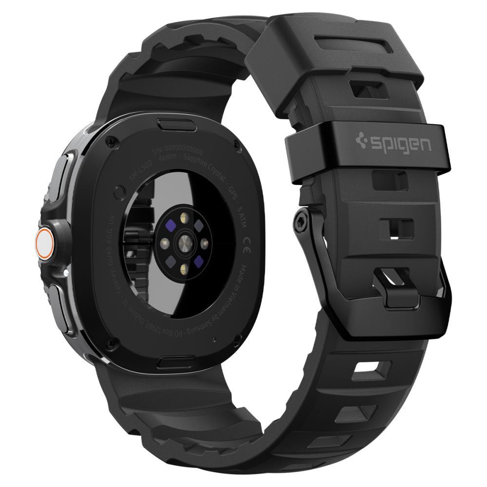 Remen Spigen WBS2 za Samsung Galaxy Watch8 / Watch8 Classic Series, Crni AMP10151