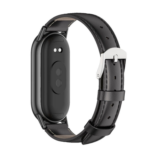 Remen Tech-Protect Leatherfit za Xiaomi Smart Band 8 / 9, Crni