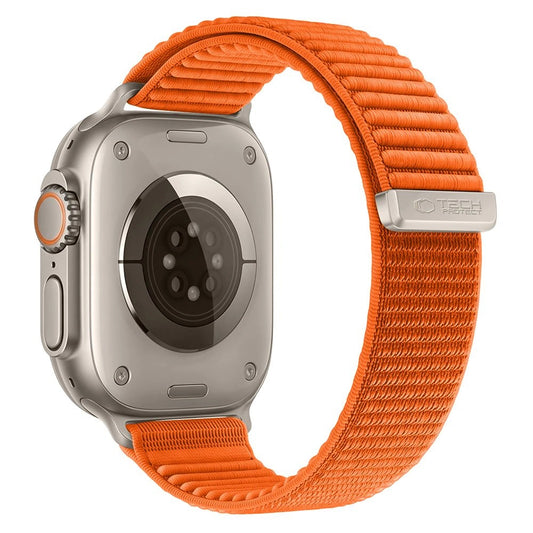 Tech-Protect NylonLoop remen za Apple Watch 49 mm / 46 mm / 45 mm / 44 mm serije, narančasti