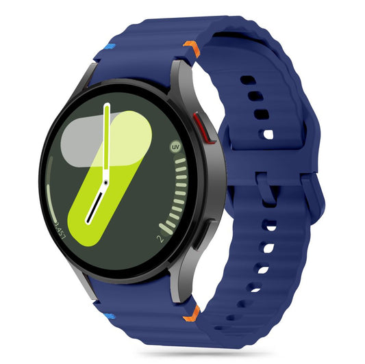 Remen Tech-Protect Silicone Sport za Samsung Galaxy Watch7 / Watch FE / Watch6 / Watch5 / Watch4 seriju, tamnoplavi