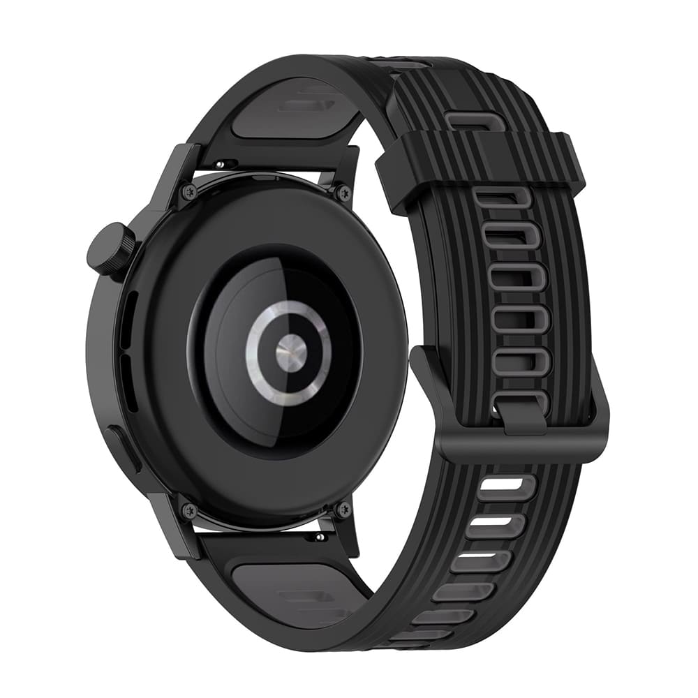 Remen Techsuit W002 za Samsung Galaxy Watch / Huawei Watch Series, 20mm, Crni
