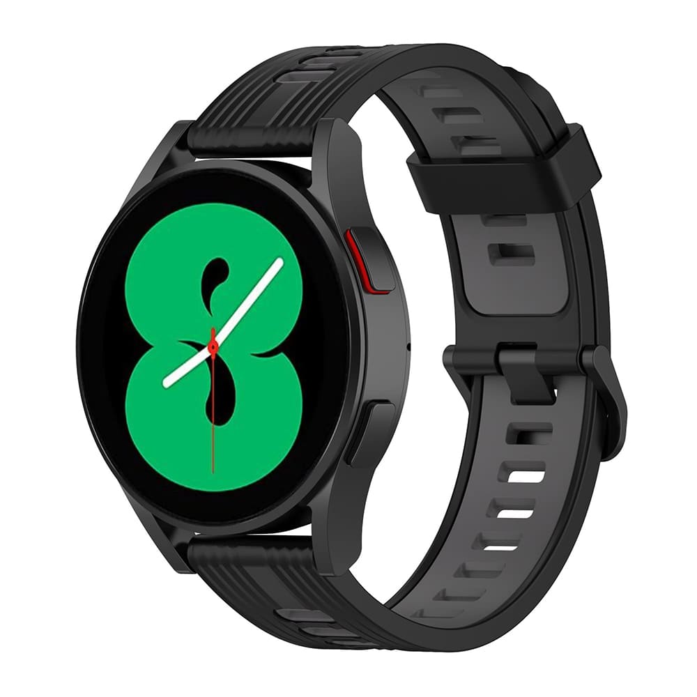 Remen Techsuit W002 za Samsung Galaxy Watch / Huawei Watch Series, 20mm, Crni
