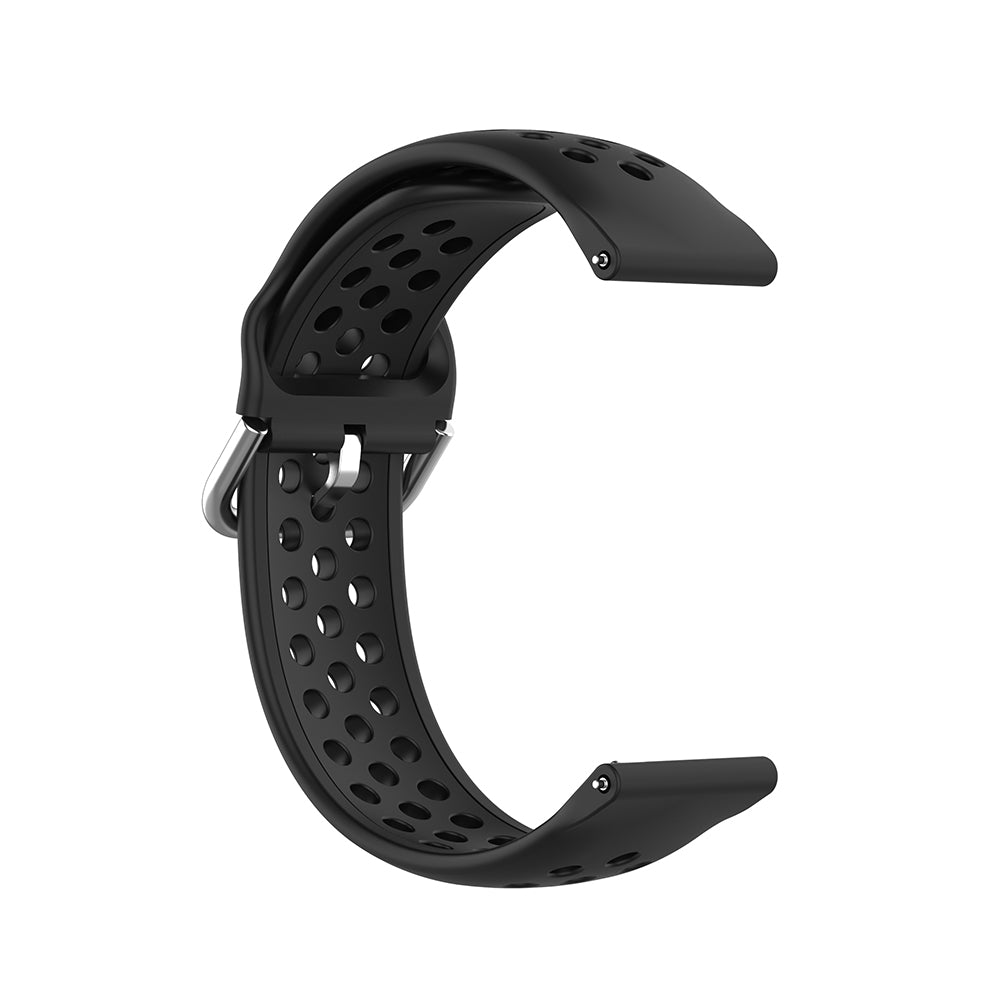 Techsuit W004 remen za Samsung Galaxy Watch / Huawei Watch Series, 20mm, Crni