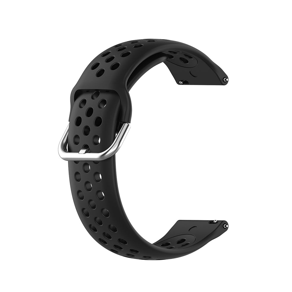 Techsuit W004 remen za Samsung Galaxy Watch / Huawei Watch Series, 20mm, Crni