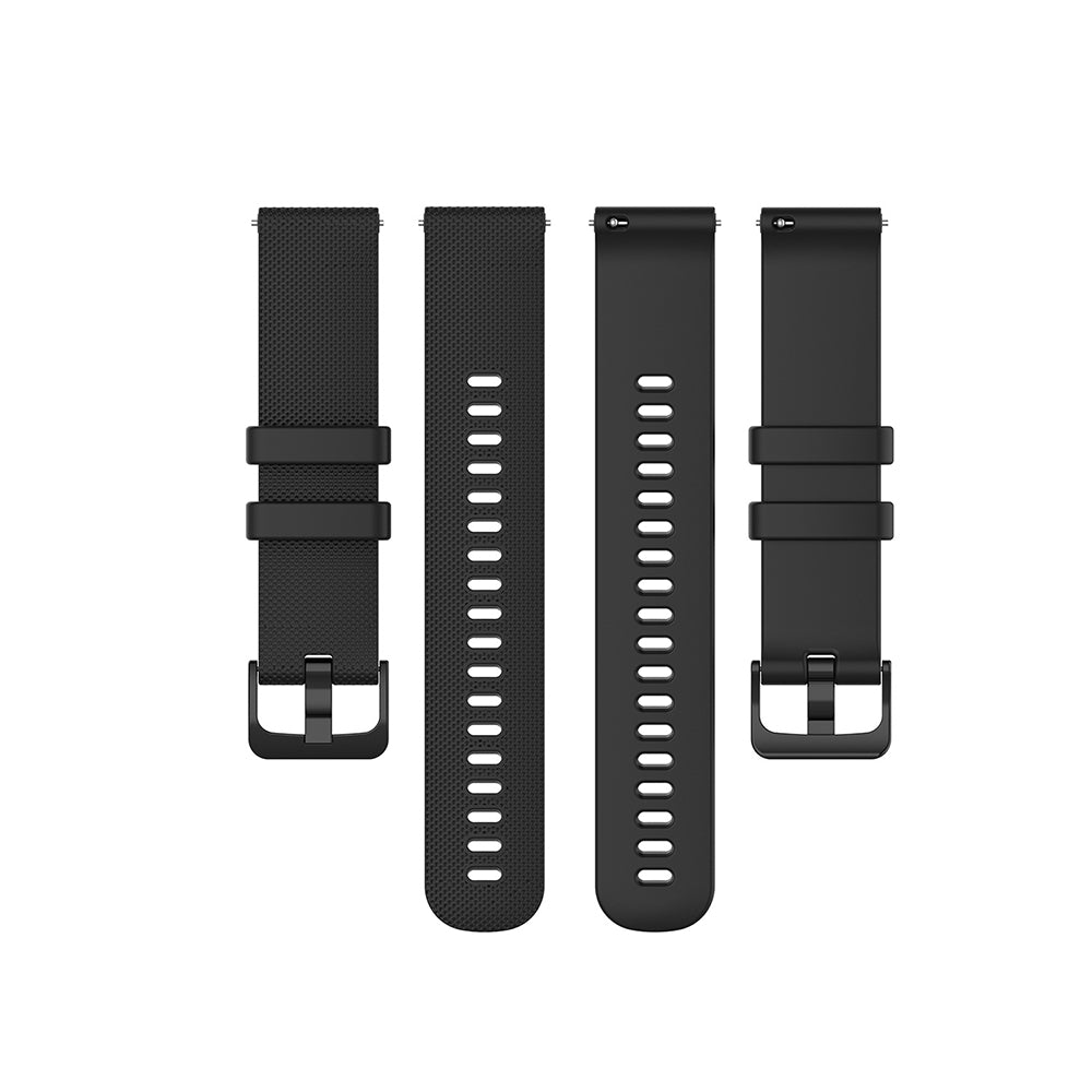 Techsuit W006 remen za Huawei Watch / Garmin Watch serije, 18mm, Crni