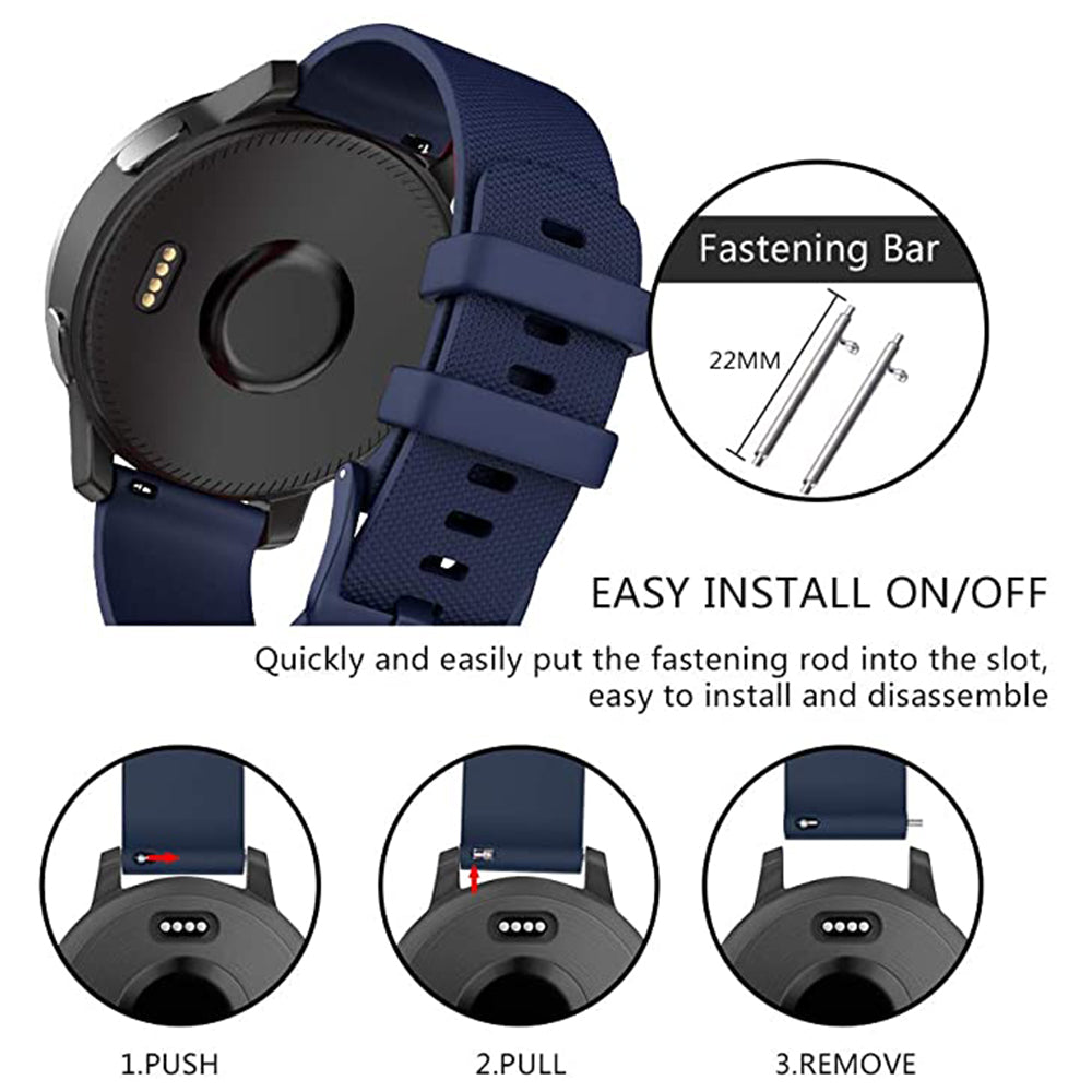Techsuit W006 remen za Samsung Galaxy Watch / Huawei Watch Series, 20mm, Plavi