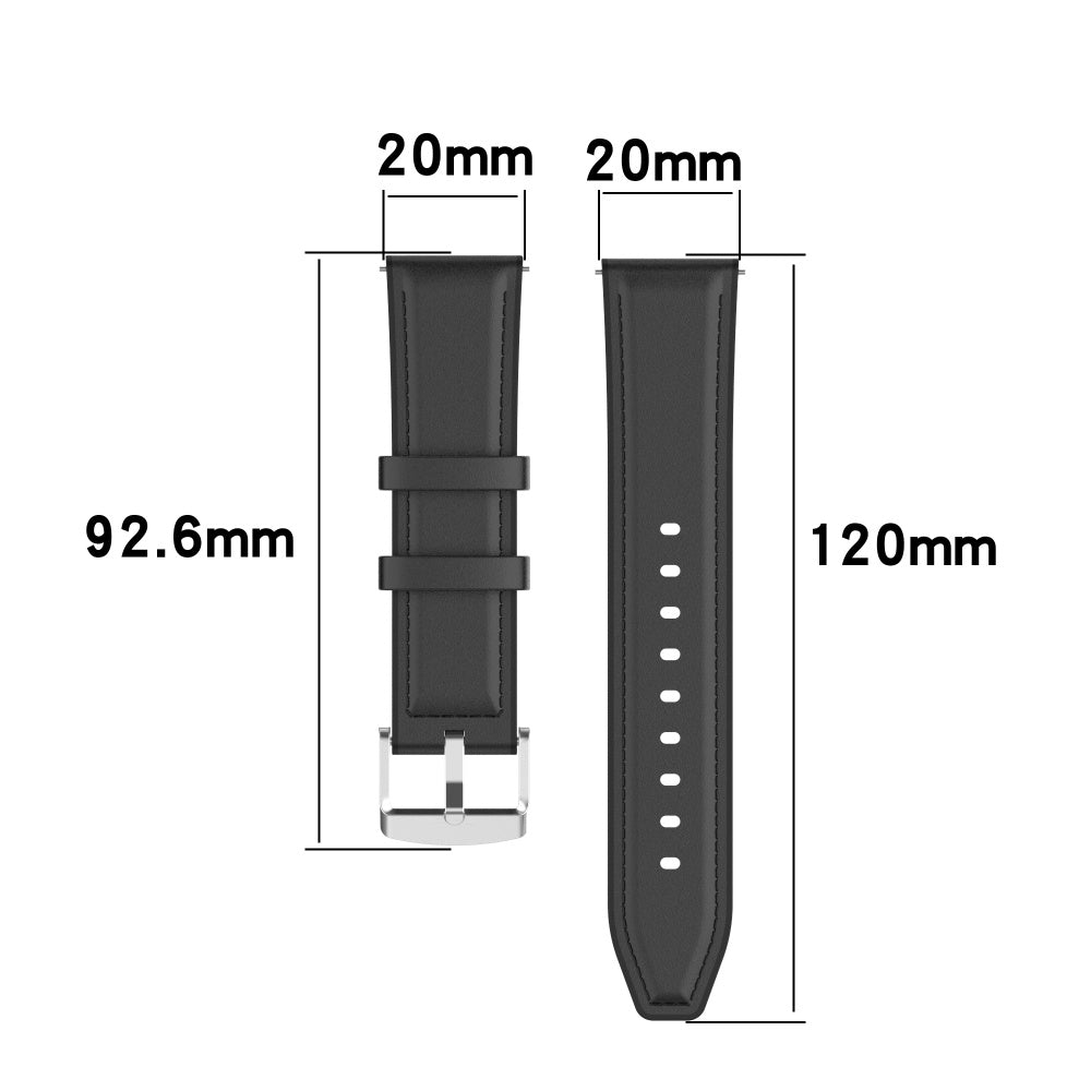 Remen Techsuit W007 za Samsung Galaxy Watch / Huawei Watch Series, 20mm, Crni