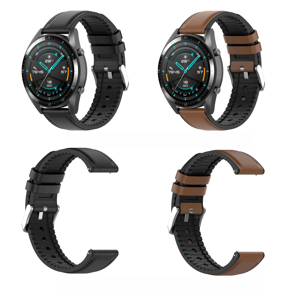 Remen Techsuit W007 za Samsung Galaxy Watch / Huawei Watch Series, 22mm, Crni