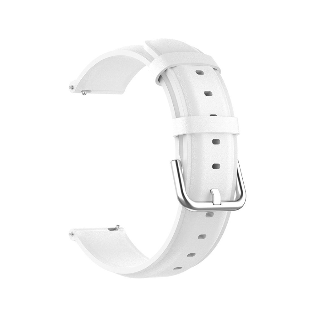 Techsuit W007PU remen za Samsung Galaxy Watch / Huawei Watch Series, 20mm, Bijela