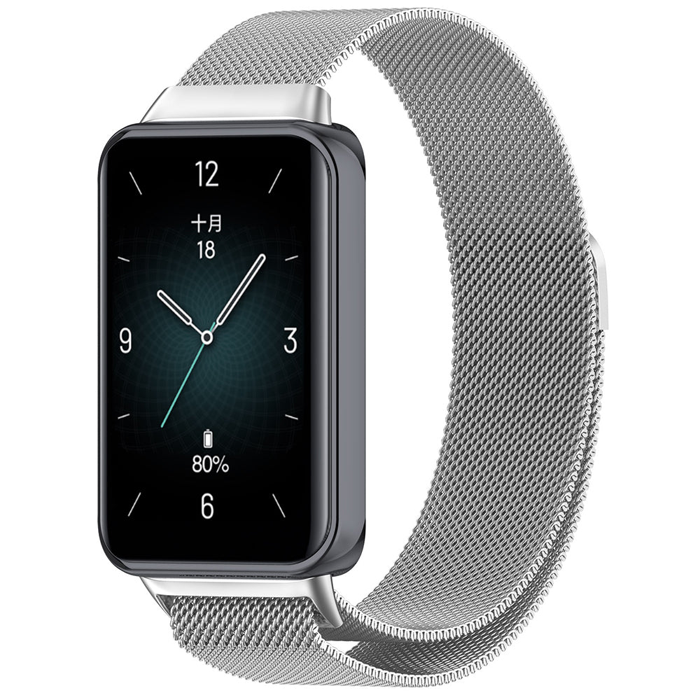 Curea Techsuit W009 za Honor Band 9, Srebrna
