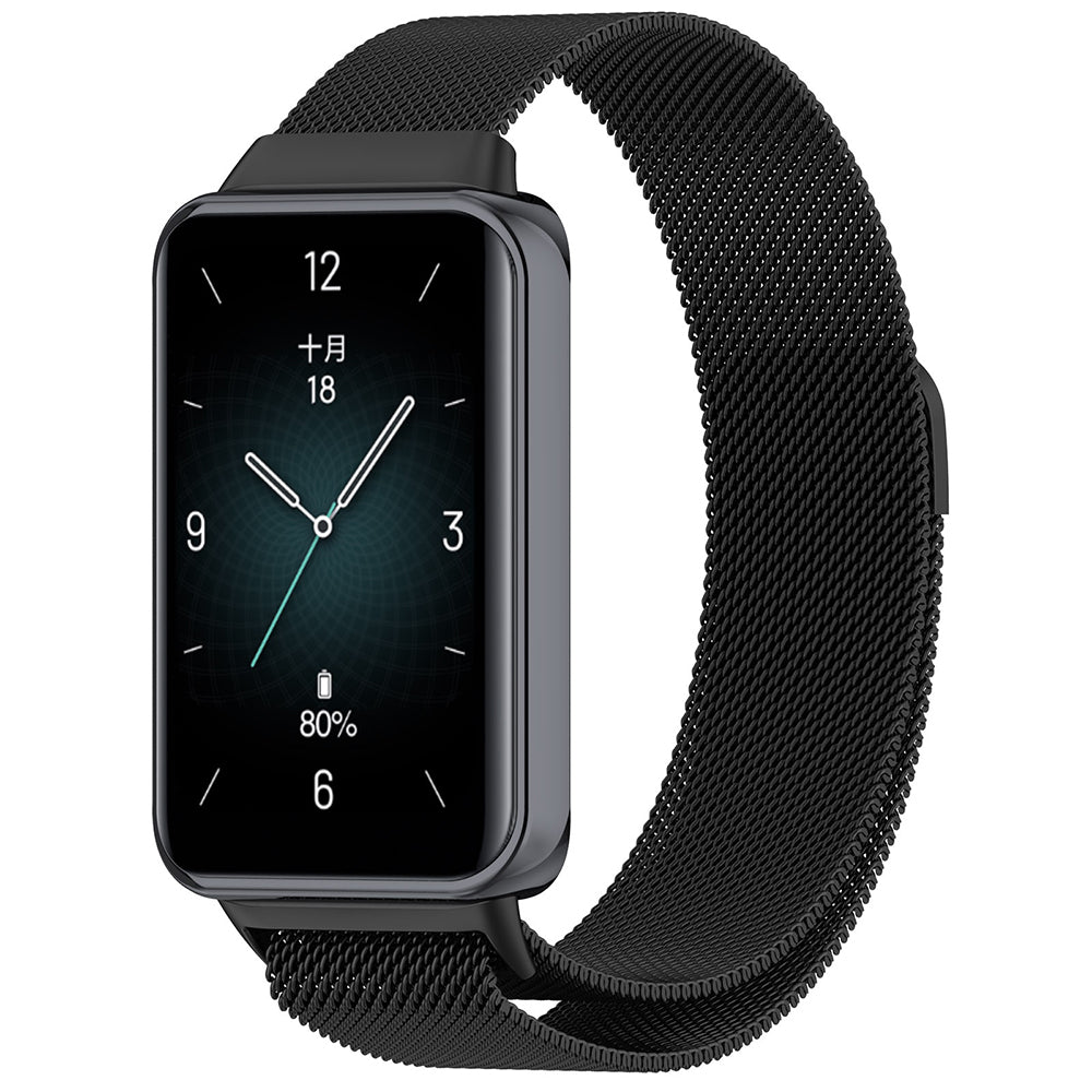 Curea Techsuit W009 za Honor Band 9, Crna