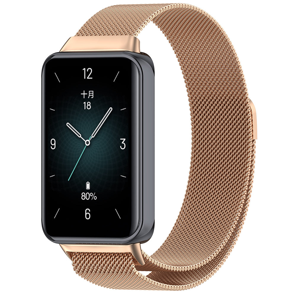 Curea Techsuit W009 za Honor Band 9, Ružičasto Zlato