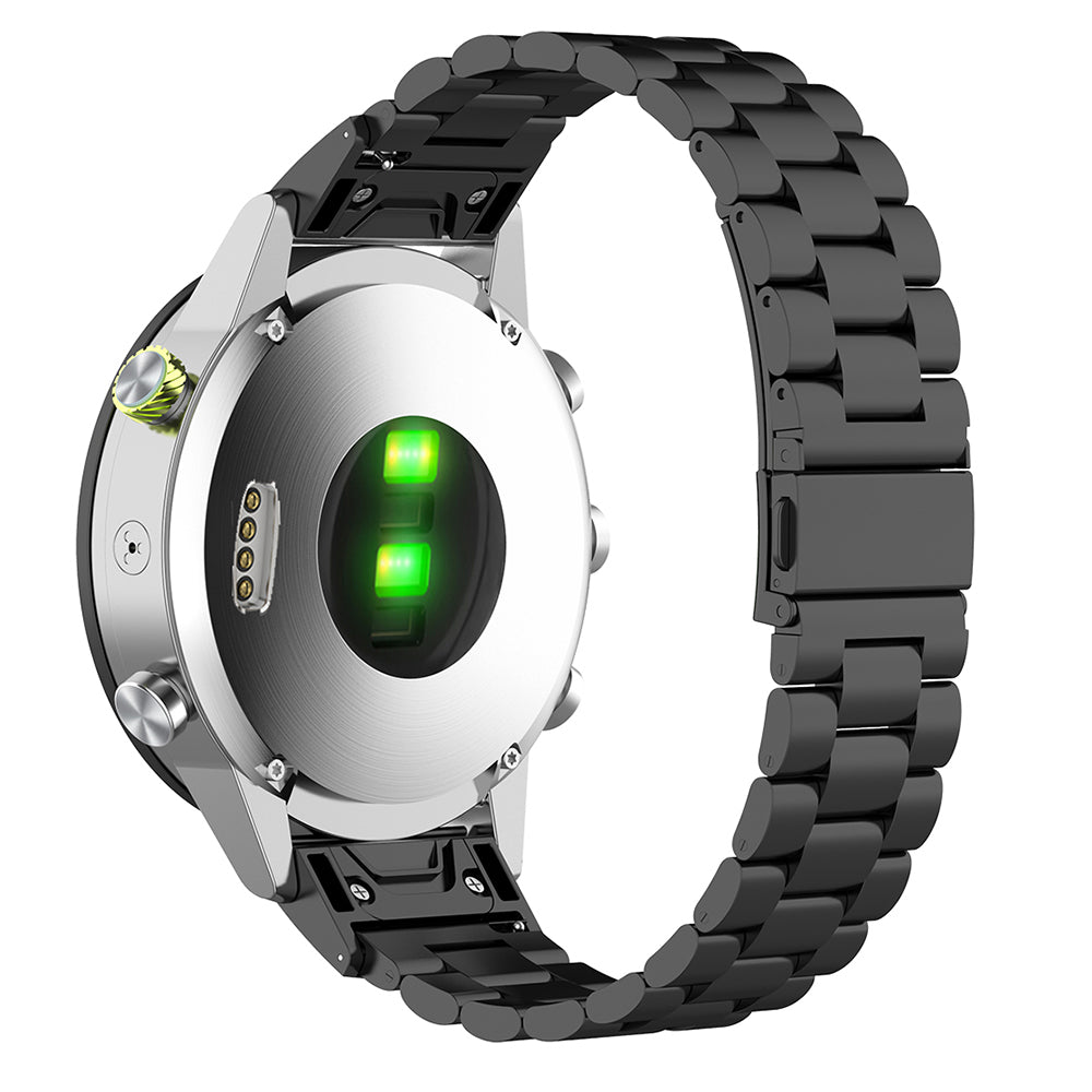 Techsuit W010 remen za Garmin Watch Fenix seriju, 26mm, Crni