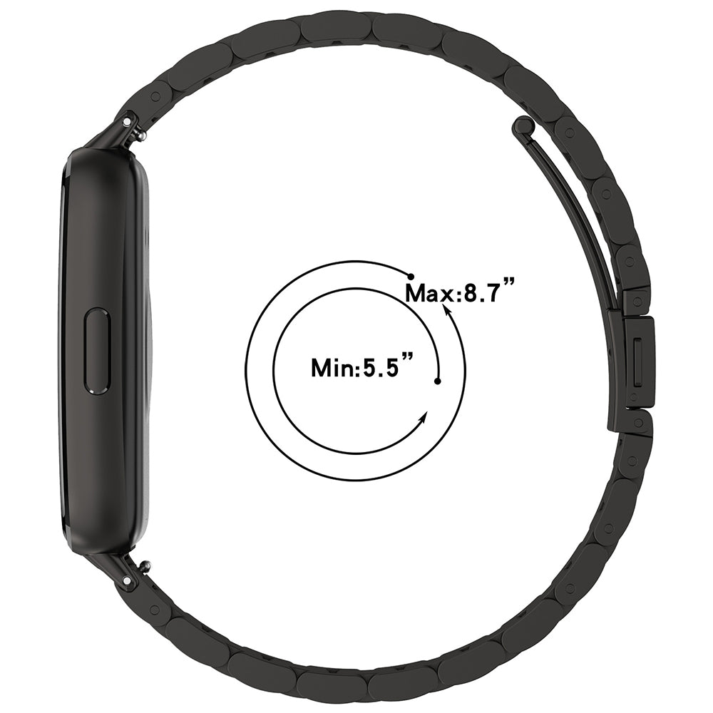 Curea Techsuit W010 za Huawei Band 11 / 11 Pro, Crna