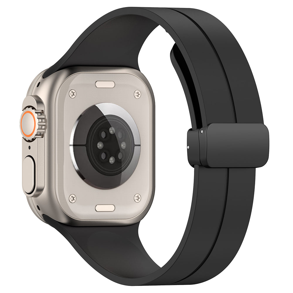 Techsuit W011 remen za Apple Watch 49mm / 46mm / 45mm / 44mm / 42mm serije, Crni