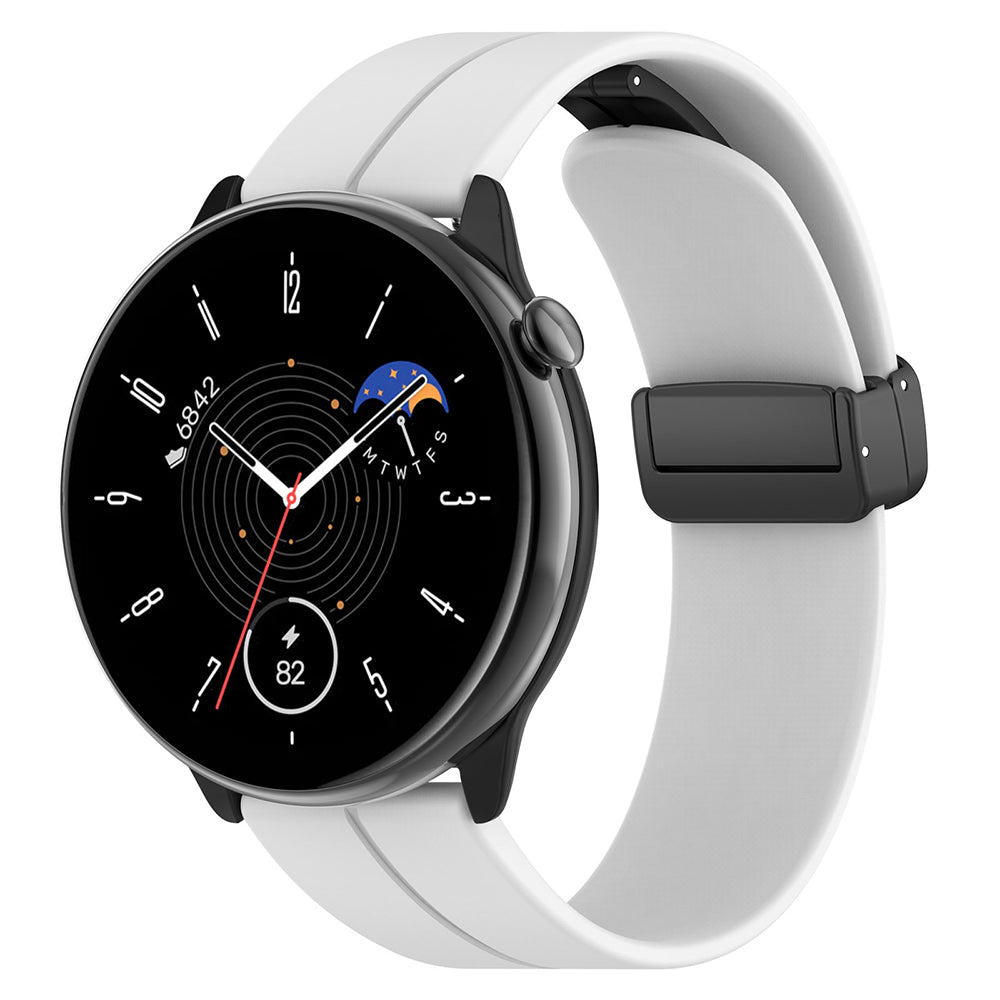Techsuit W011 remen za Huawei Watch / Garmin Watch serije, 18mm, Bijela
