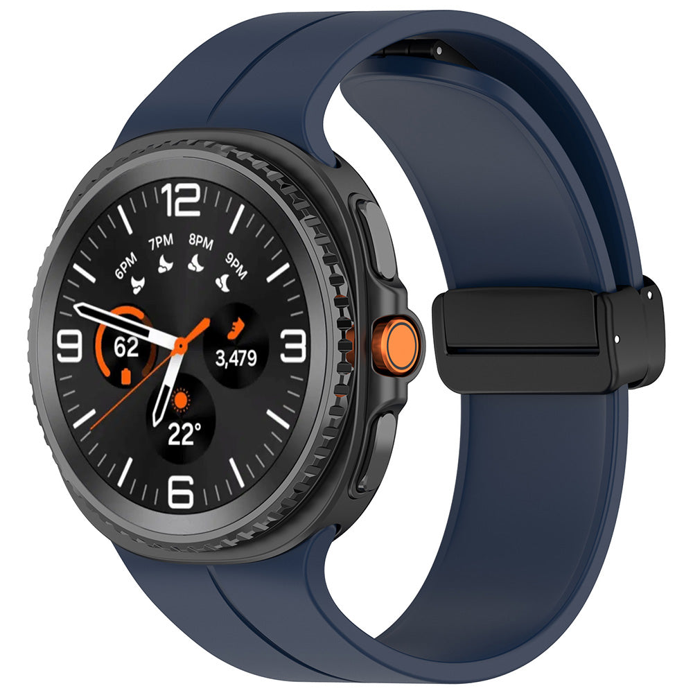 Techsuit W011 remen za Samsung Galaxy Watch8 / Watch8 Classic Series, Tamnoplava