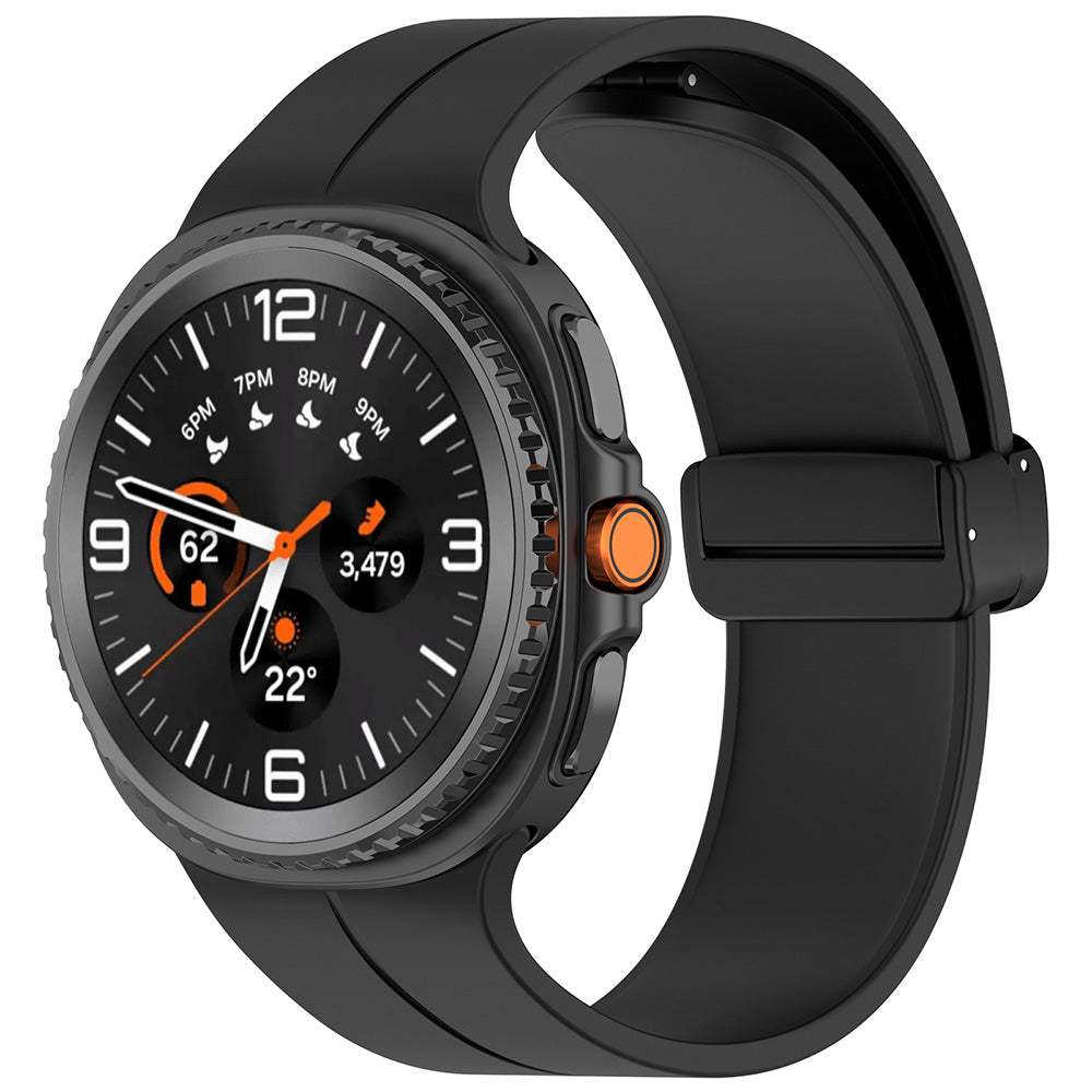 Techsuit W011 remen za Samsung Galaxy Watch8 / Watch8 Classic Series, Crni