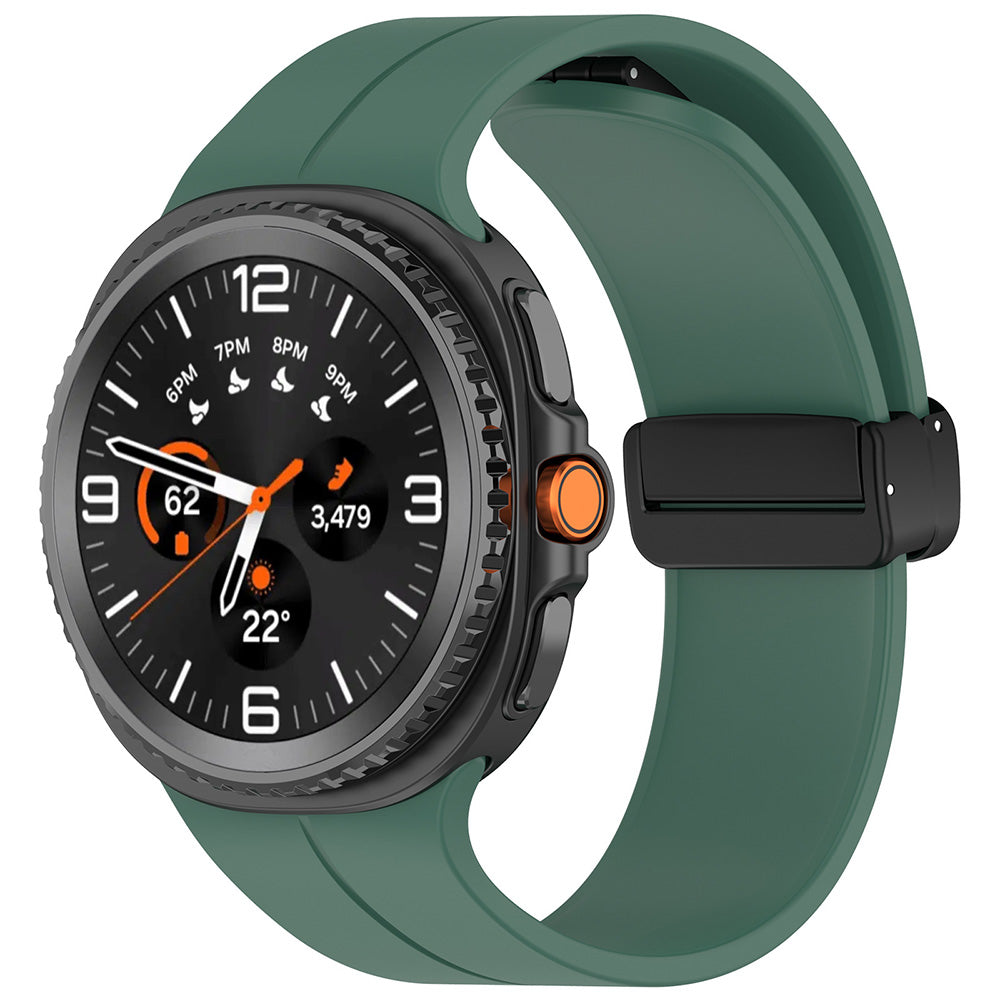 Techsuit W011 remen za Samsung Galaxy Watch8 / Watch8 Classic seriju, Tamno zelena
