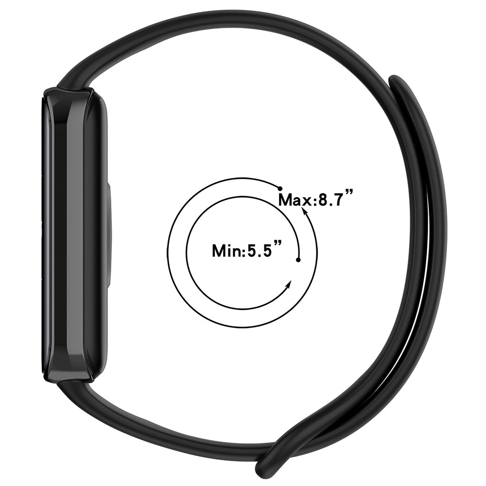 Narukvica Techsuit W014 za Honor Band 9, Crna