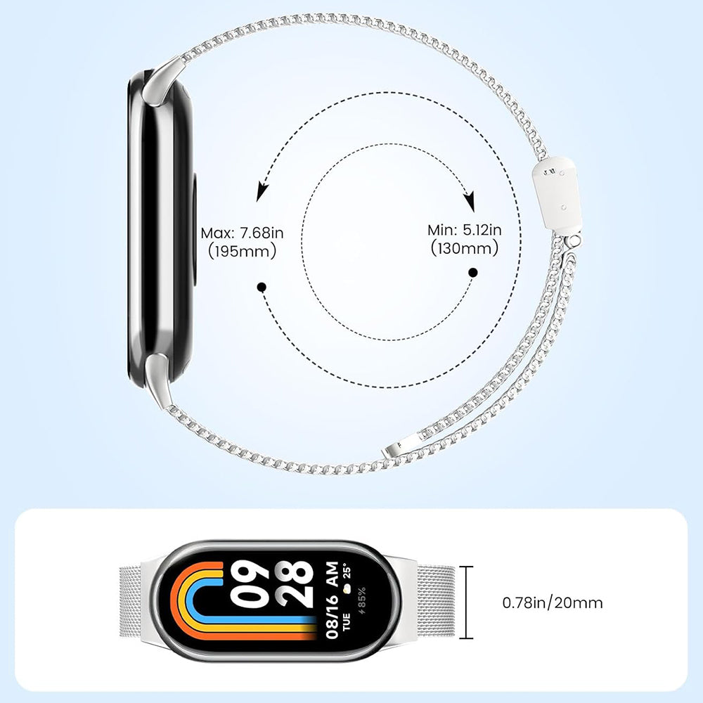 Techsuit W022 remen za Xiaomi Smart Band 9 / 8, 15mm, Zlatni