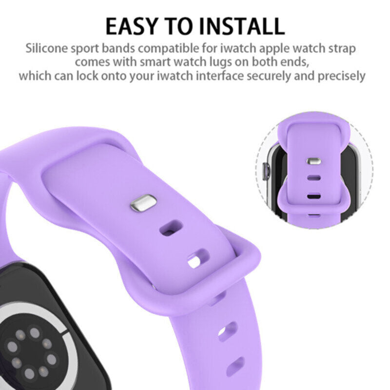 Remen Techsuit W031 za Apple Watch 49mm / 46mm / 45mm / 44mm / 42mm serije, Tamno Ljubičasta