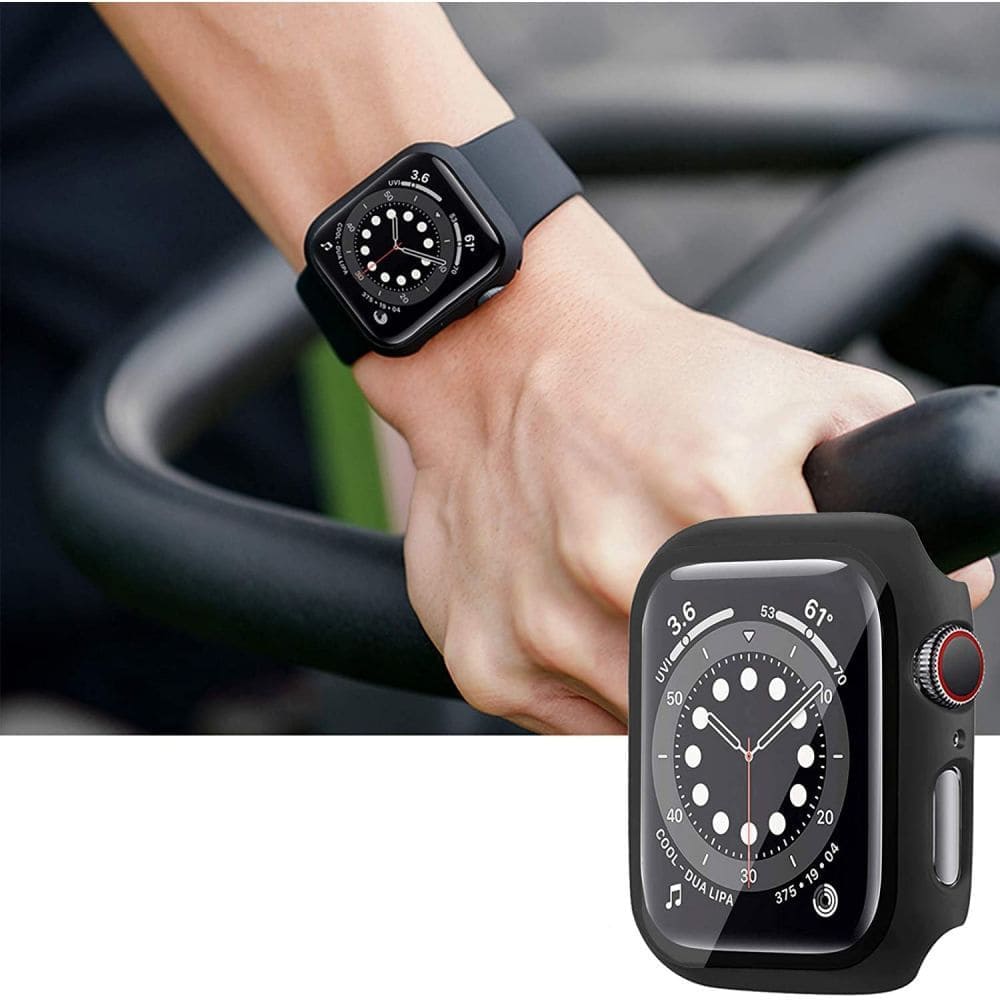 Remen Techsuit W031 za Apple Watch 49mm / 46mm / 45mm / 44mm / 42mm serije, Crni
