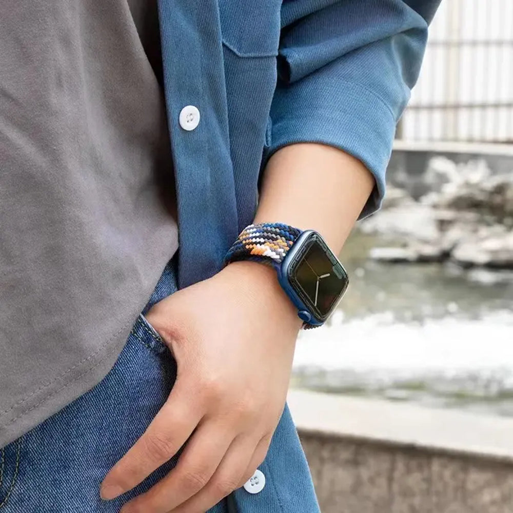 Remen Techsuit W032 za Apple Watch 42mm / 41mm / 40mm / 38mm serije, Roza Multicolor