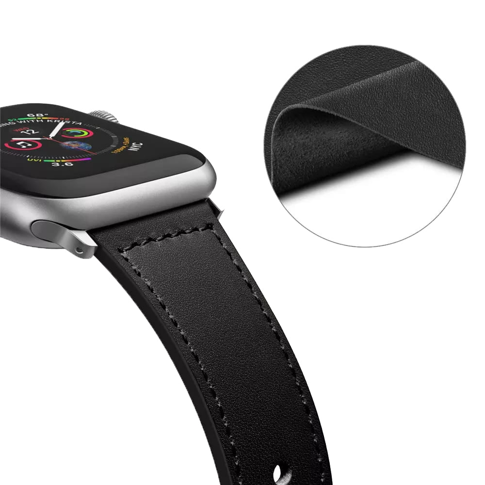 Remen Techsuit W033 za Apple Watch 42mm / 41mm / 40mm / 38mm seriju, Crni