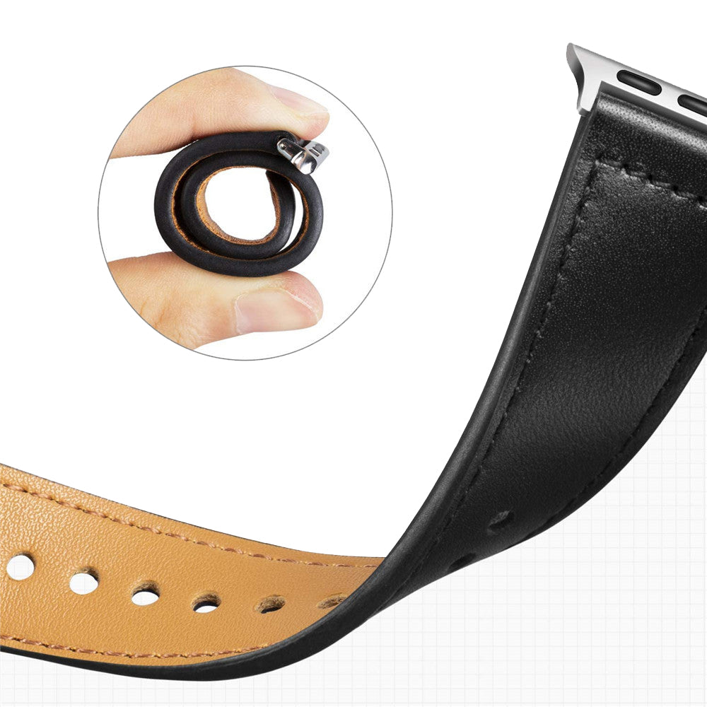 Remen Techsuit W033 za Apple Watch 49mm / 46mm / 45mm / 44mm / 42mm serije, Crni