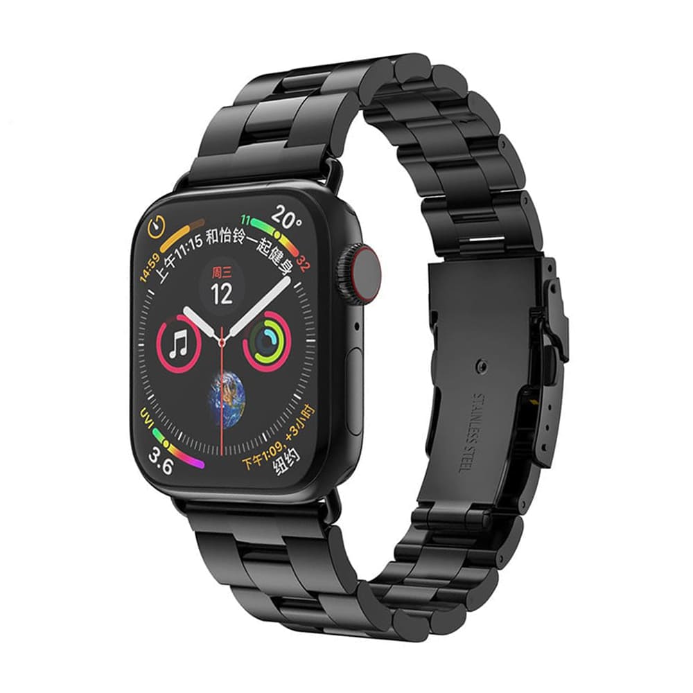 Remen Techsuit W036 za Apple Watch 42mm / 41mm / 40mm / 38mm seriju, Crni