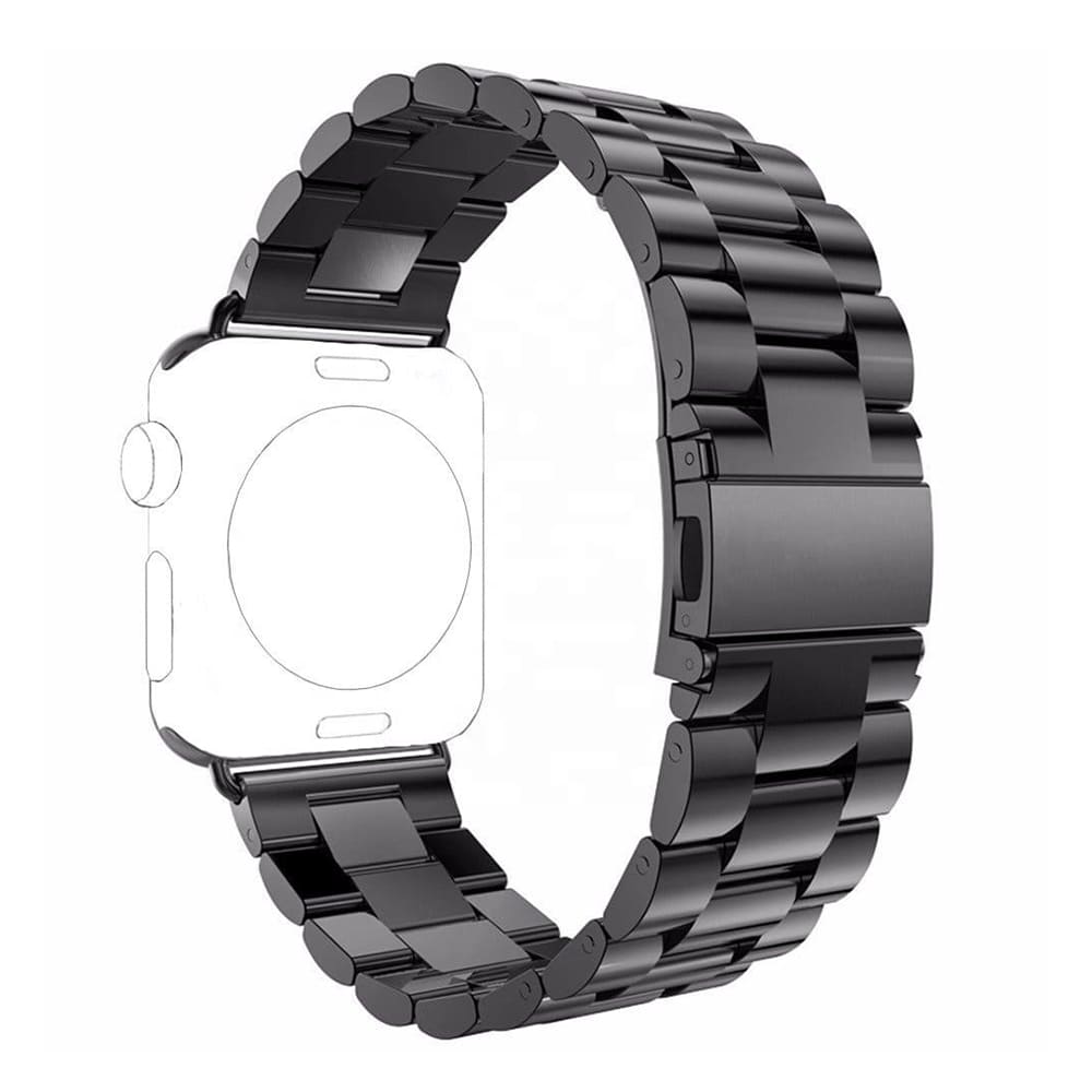 Remen Techsuit W036 za Apple Watch 49mm / 46mm / 45mm / 44mm / 42mm serije, Crni