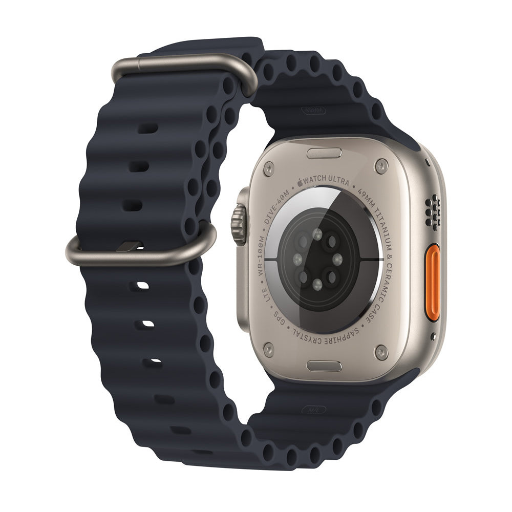 Remen Techsuit W038 za Apple Watch 49mm / 46mm / 45mm / 44mm / 42mm serije, Crni