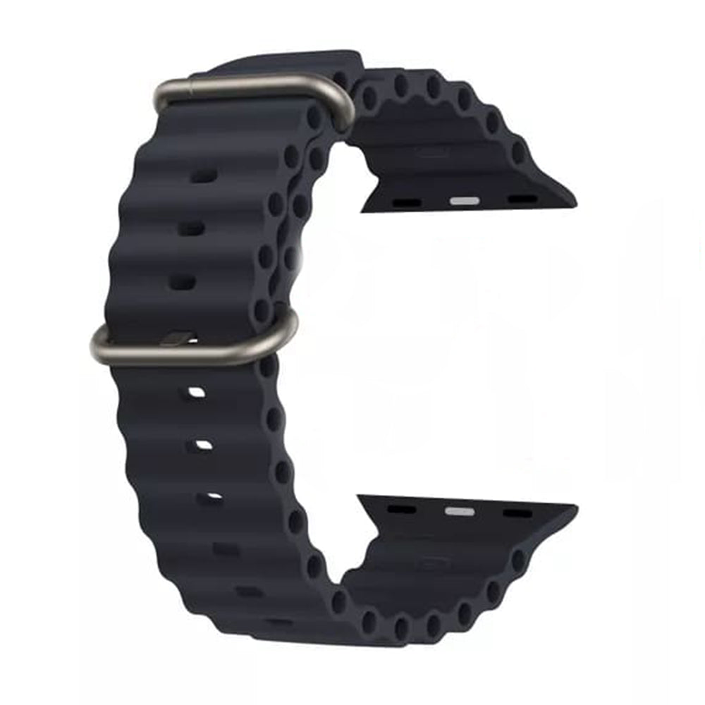 Remen Techsuit W038 za Apple Watch 49mm / 46mm / 45mm / 44mm / 42mm serije, Crni