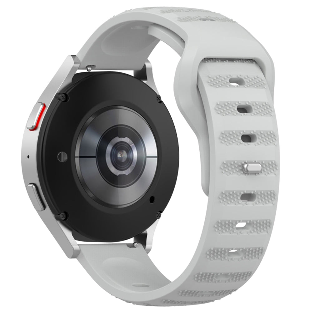 Remen Techsuit W050 za Samsung Galaxy Watch / Huawei Watch Series, 20mm, Sivi