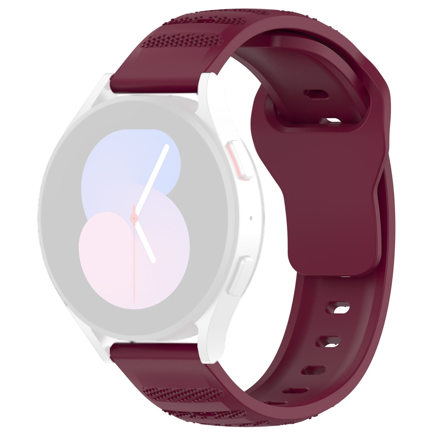 Remen Techsuit W050 za Samsung Galaxy Watch / Huawei Watch Series, 20mm, Višnja
