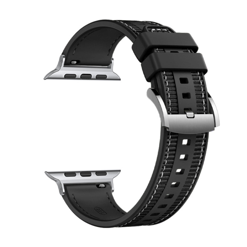 Remen Techsuit W051 za Apple Watch 42mm / 41mm / 40mm / 38mm serije, Crni