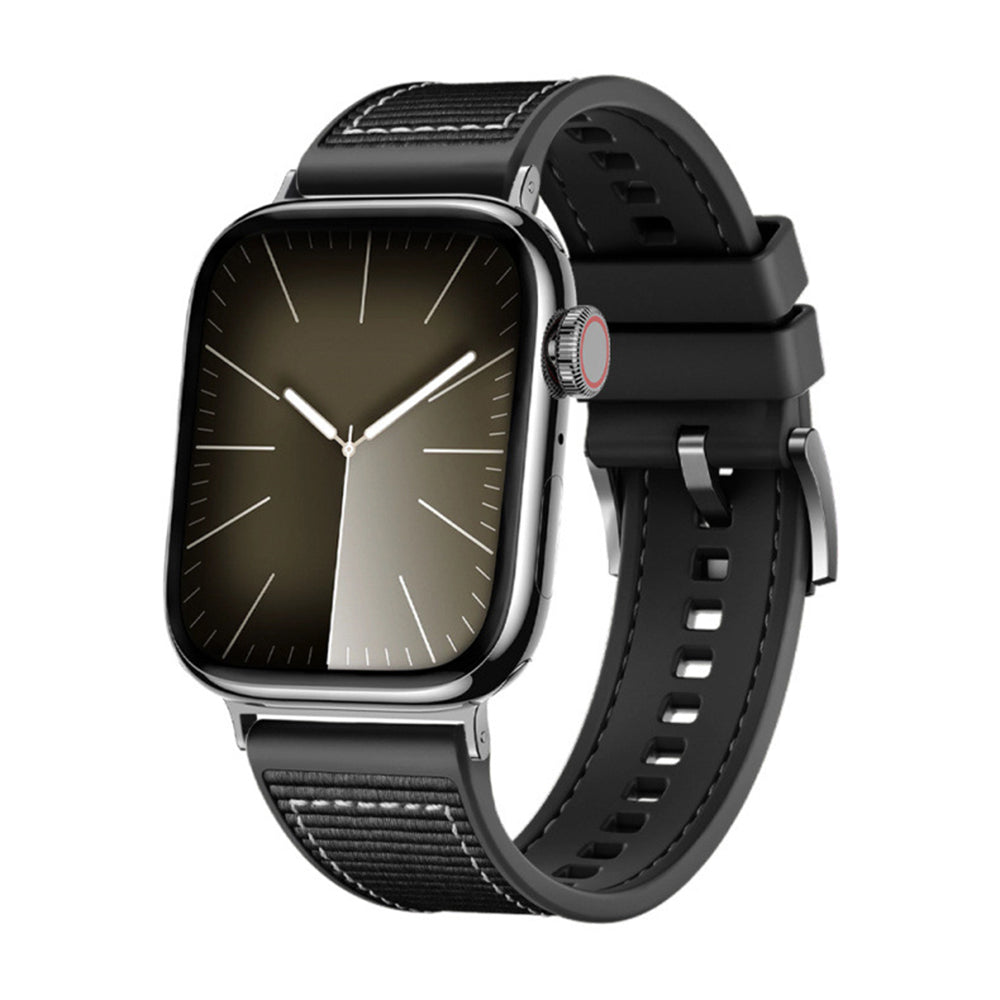 Remen Techsuit W051 za Apple Watch 42mm / 41mm / 40mm / 38mm serije, Crni