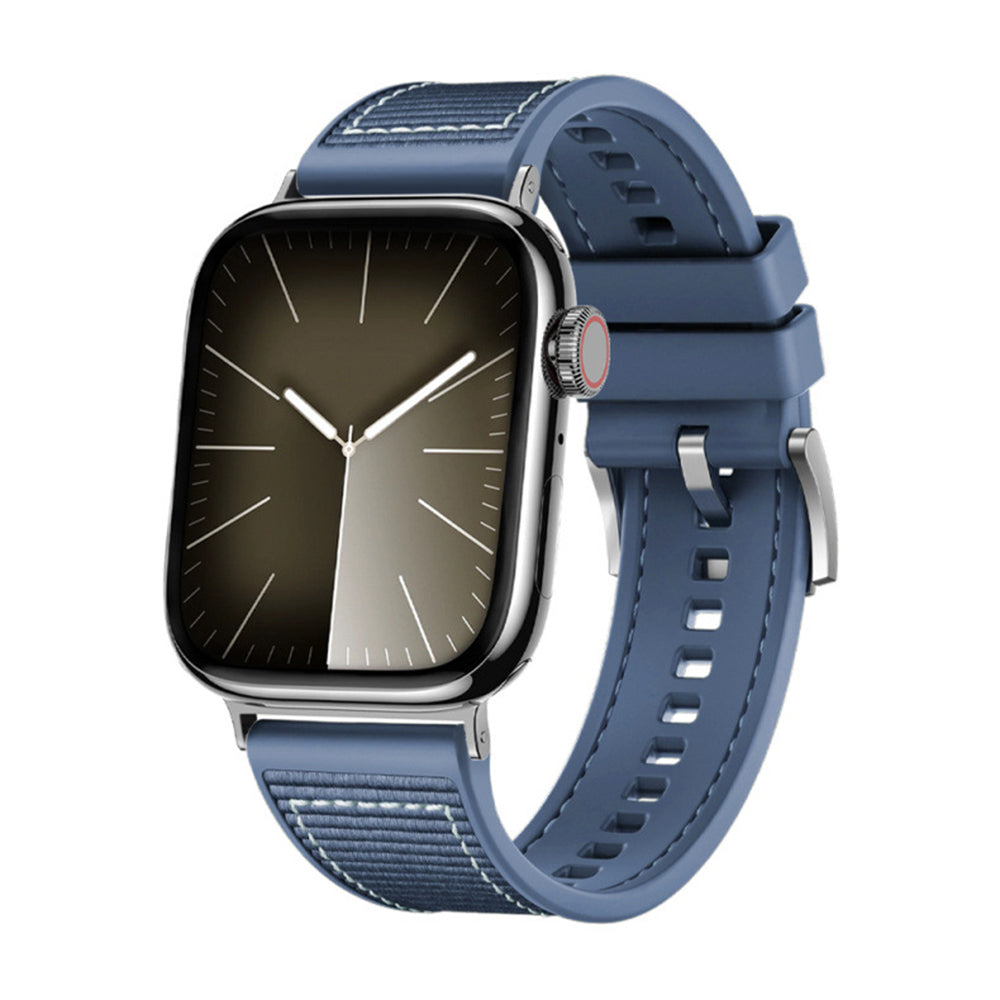 Remen Techsuit W051 za Apple Watch 49mm / 46mm / 45mm / 44mm / 42mm serije, Tamnoplava