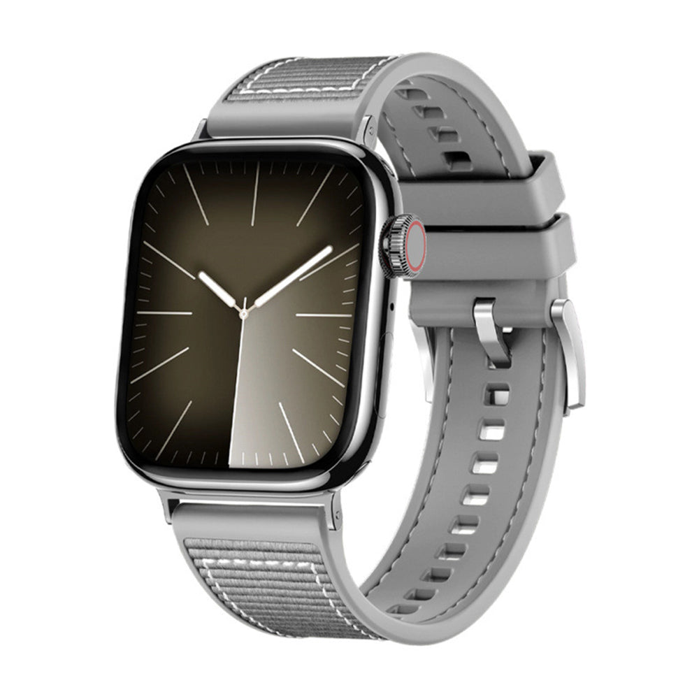 Remen Techsuit W051 za Apple Watch 49mm / 46mm / 45mm / 44mm / 42mm serije, sivi