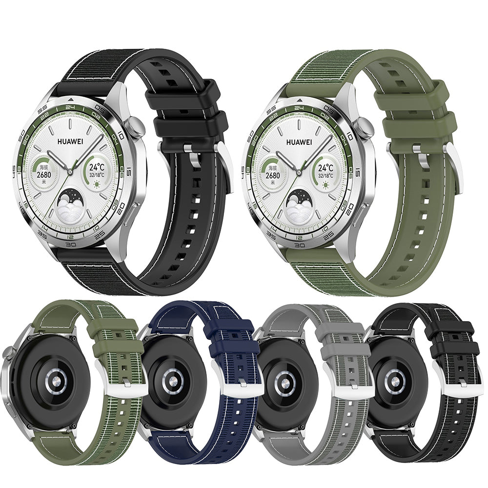Remen Techsuit W051 za Huawei Watch / Xiaomi Watch Series, 22mm, Sivi