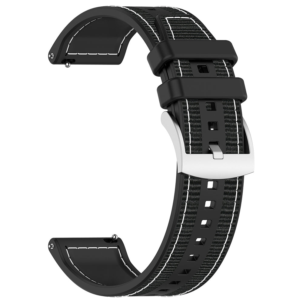 Remen Techsuit W051 za Huawei Watch / Xiaomi Watch Series, 22mm, Crni