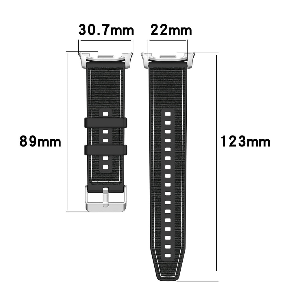 Curea Techsuit W051 za Samsung Galaxy Watch8 / Watch8 Classic Series, Crna