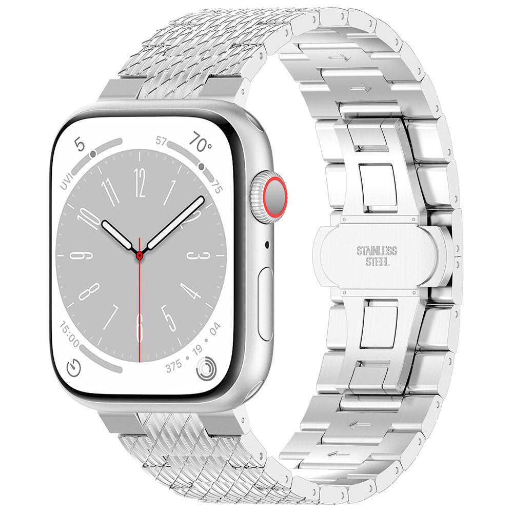 Remen Techsuit W052 za Apple Watch 49mm / 46mm / 45mm / 44mm / 42mm serije, Srebrni
